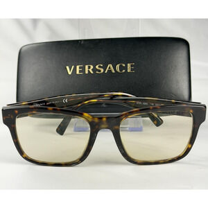 Versace 3285 108 Mens Tortoise Square 53-19-140mm Sunglasses FRAMES ONLY Italy